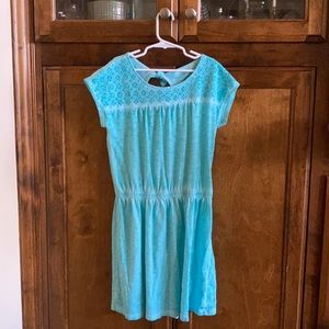 Cherokee kids dress in teal